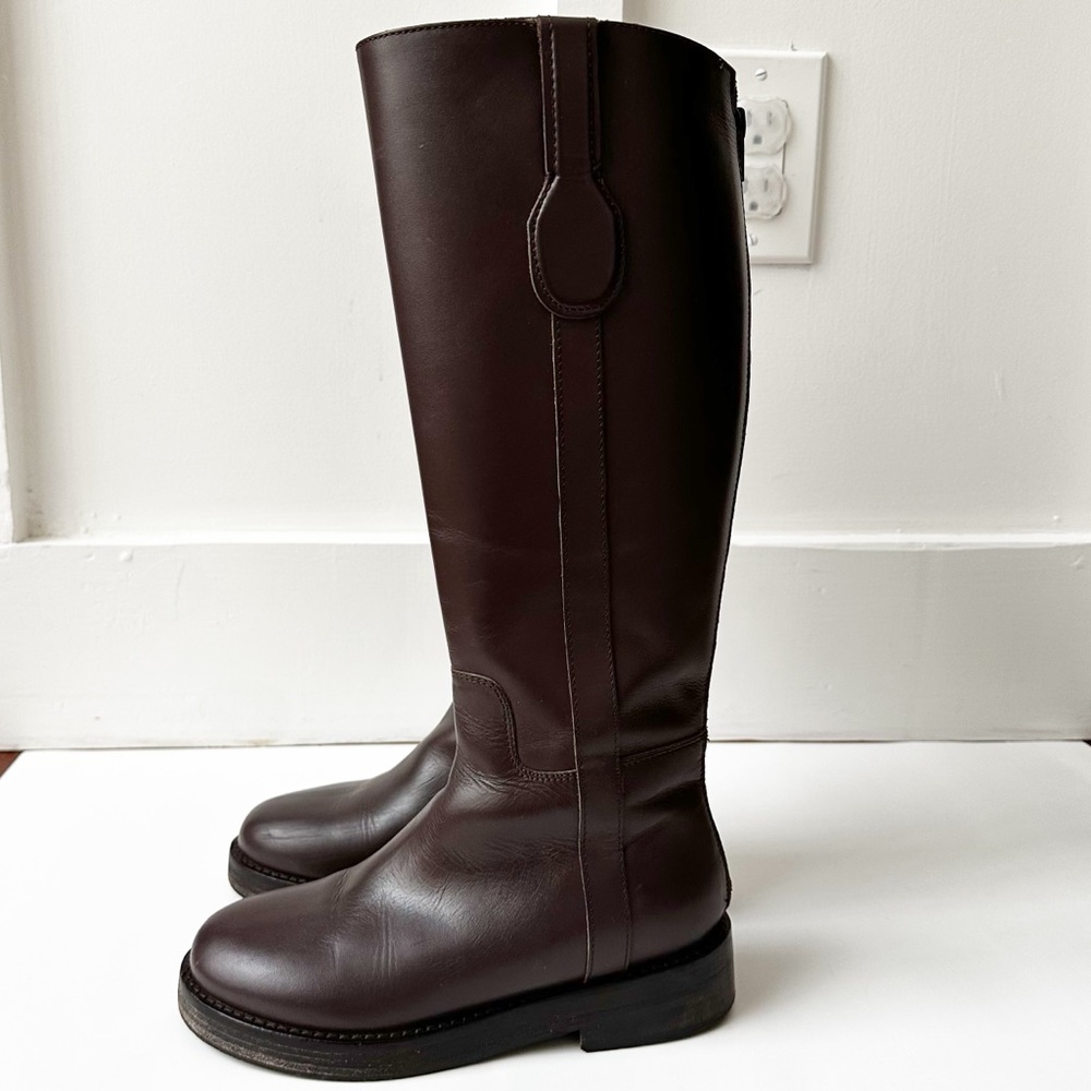 J CREW brown leather Berkeley riding boots - Picture 5 of 12